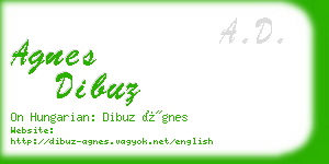 agnes dibuz business card